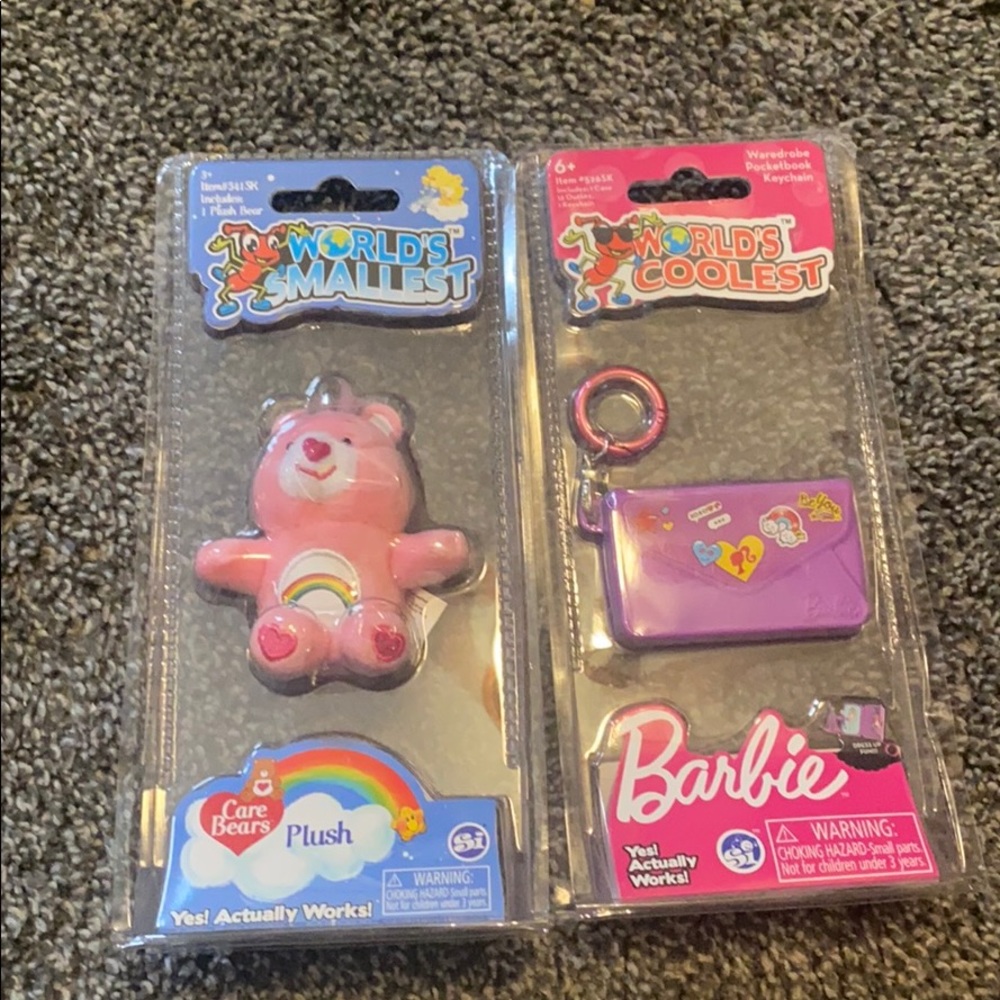 Worlds smallest carebear/worlds coolest Barbie